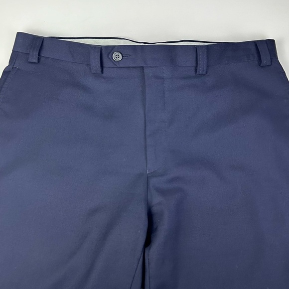 Lauren Ralph Lauren Men's Blue Wool Blend Zip Fly Dress Pants Size 35W 32L - Picture 2 of 11